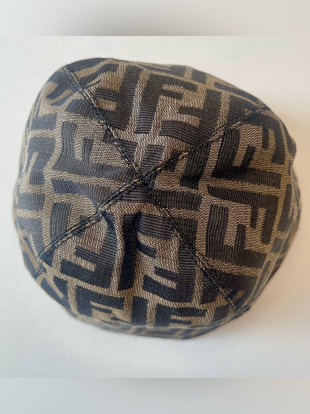 EUC FENDI YUCCA PATTERN RARE HAT ITALY VINTAGE 1990s REVERSIBLE YOUTH XL - Picture 4 of 15